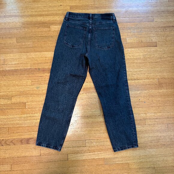 Abercrombie & Fitch The Mom High Rise Jeans | Curve Love | Gray/Black | Size 28 - Picture 1 of 7